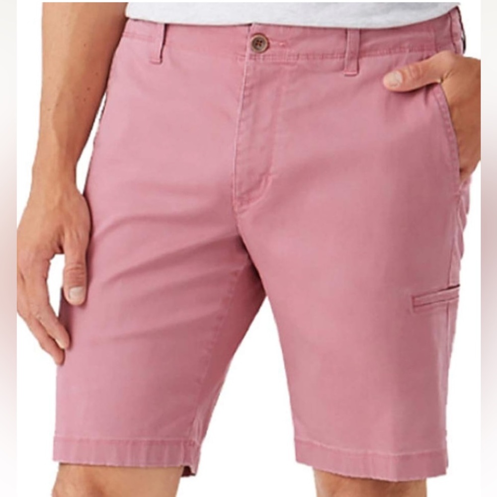 Men’s Big & Tall Washed Cotton Tommy Bahama Boracay Flat Front Chino Cargo Short